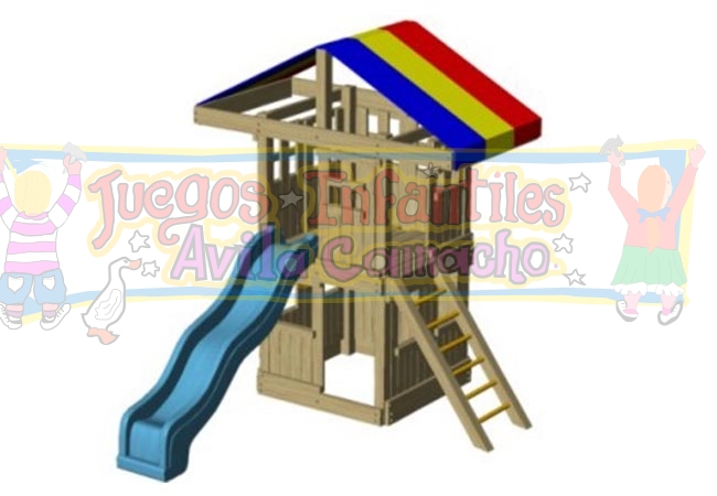 Modulo de Madera Sencillo-Casita de Muñecas